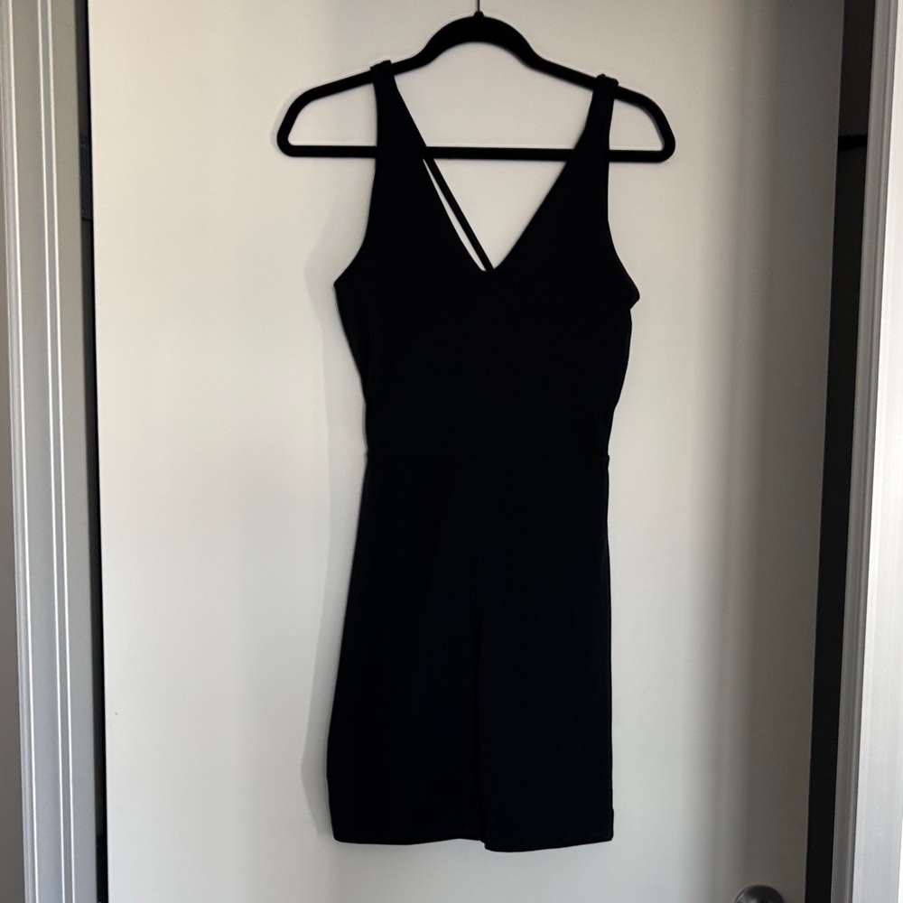 Zella Black V-Neck Onesie
